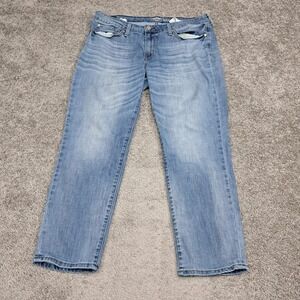 Signature Levi Strauss Gold Label Mid-Rise Slim Cuffed Blue Jeans Size 34x25